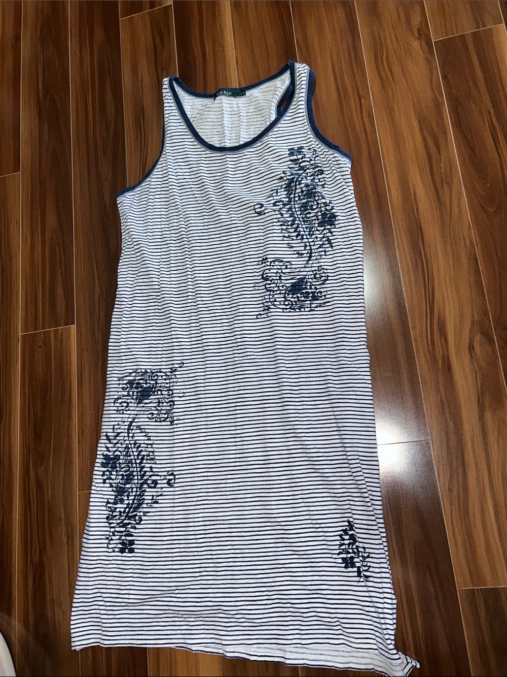 Large Lauren Ralph Lauren 100% cotton swim coverup / sleep dress